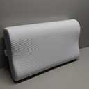 Anvo Memory Foam Pillow, Neck Contour Cervical Orthopedic Bed Pillow for Sleeping Side Back Stomach Sleeper, Ergonomic Design for Neck and Shoulder Pain Relief, Blue White, Firm (FIRM - Standard (24 x 13.4 x 4.7 inches))