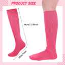Ramede 2 Pairs Walking Boot Socks for Foot Brace Women's Rayon Bamboo Replacement Knee High Sock for Boot Walker Brace Women