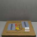 C-Shaped Side Table for Couch - Small Coffee Stand Sofa Tray Desk with Metal Frame and Waterproof Scratch Resistant, Modern End Accent for Living Room, Bedroom, Small Spaces, Rustic Brown