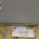 Seville Classics Large Commercial Heavy Duty Rolling Steel Frame Laundry Hamper Canvas Cart Bin, w/Wheels for Hotel, Home, Closet, Bedroom (PATENTED), Cream, 22" D x 16" W