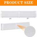 Upgraded Baseboard Heater Cover, Premium Series Compatible, 24-Gauge Galvanized Steel Slip-On with Left/Right Endcaps, Thickened Bending Design for Old Cover Replacement (white, 6 FT)