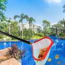 2 x Pool Net,Professional Swimming Pool Leaf Skimmer Nets for Cleaning with,Heavy Duty Aluminum Frame & Handle RakePool Skimmer netDebris Pickup RemovalLeaf Skimmer Rake Net(Pole Not Included)