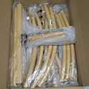 Pureegg Metal Arch Backdrop Stand Set - Set of 2 (7.2ft/6.0ft), Gold Wedding Stand with Stable Base, Elegant Backdrop Cover for Party, Birthday, Baby Shower, Graduation, Easy to Assemble