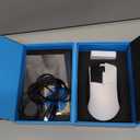 Lamzu Paro Gaming Mouse, Ergonomic, Paw 3950, Nordic 52840, 8k Compatible, 8K Dongle Included (White)