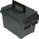 MTM AC45 Ammo Can 45-Caliber Holds 500 Round Case of 45 ACP, Heavy-Duty Dual Latching System, Rugged Polypropylene Plastic, O-Ring Seal System, Water Resistant, USA Made, Forest Green