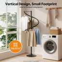 Spiral Rotating Clothing Rack, 360° Spiral Retail Costumer Garment Rack