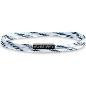 Nautical Durable Black Rope Cord Cuff Unisex Waterproof Bracelet with Magnetic Clasp for Men & Women