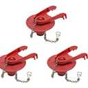 Fluidmaster 502CN3 PerforMAX Universal Water-Saving Long Life Toilet Flapper for 2-Inch Flush Valves, Adjustable Solid Frame Design, Easy Install, 3 Pack, Red, 3 Pack
