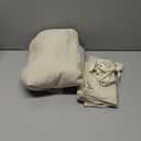 MooMee Bedding Duvet Cover Set 100% Washed Cotton Linen Like Textured Breathable Durable Soft Comfy (Heathered Almond Milk Grey, Oversized Queen 98"x98")