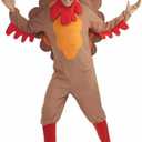 Forum Novelties Men's Adult Fleece Turkey Costume (Brown), Standard Size