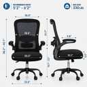 Ergonomic Office Chair for Lower Back Relief, 4-Way Lumbar, 330 LBS, Medium