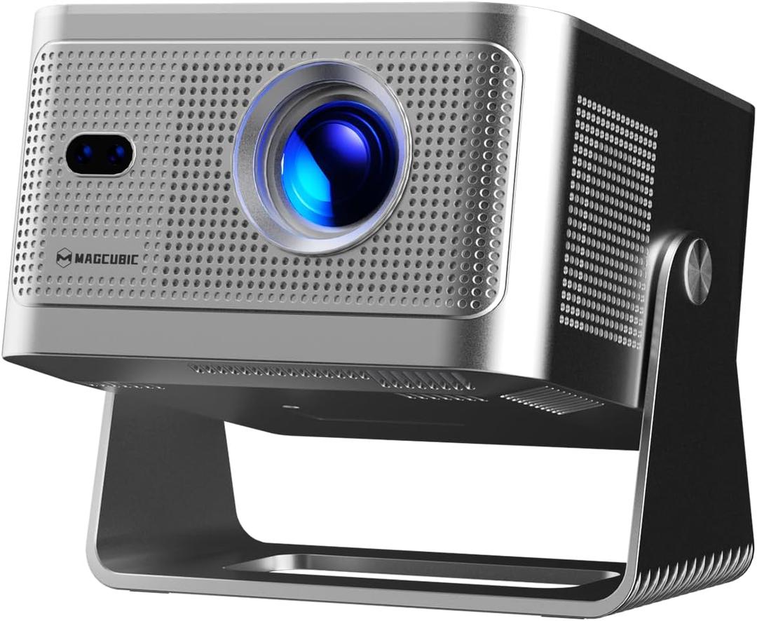 Magcubic Smart Projector 4K Support, Portable Projector with Wifi and Bluetooth, TV Stick Built-in, Auto Focus & Obstacle Avoidance, 650 ANSI, Voice Control, Home Theater Movie Proyector Outdoor