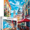 Tucocoo Jigsaw Puzzles 1000 Pieces for Adults-Spain Madrid Landscape Puzzle-Challenging Puzzle Perfect for Game Nights-DIY Home Wall Decor-Street Scenery Art Puzzles Colorful City View 27" x 20"