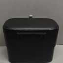 ELPHECO Kitchen Compost Bin with Lid 1.8 Gallon Hanging Can with Lid, 7 Liter Wall-Mounted Garbage Can for Kitchen Cabinet Door, Small Under Sink Can for Counter Top, Bathroom, Black