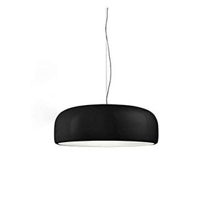Modern Minimalist round Creative Art Aluminum Chandelier Retro Industria Style Ceiling Lights Black Aluminum Suspension Lamp Single Head Led Living Room Kitchen Home Decoration Decorative,60*23C