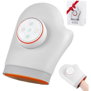 Hand Massager with Heat and Compression, Cordless Hand Massager for Arthritis and Carpal Tunnel, Finger and Palm Massage Machine for Pain Relief, 5 Massage Modes, 3 Heat Levels, Gift for Women, Mom