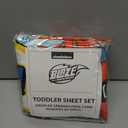 Jay Franco Kids Sheet Set with Fitted, Flat Sheets & Pillow Cover - Ultra-Soft Bedding with Pillowcase for Room Decor, Multi - Blaze, 3 Piece Toddler