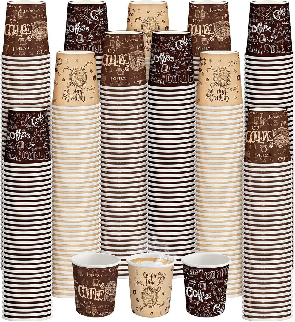 Dingion 900 Pack 4oz Small Disposable Espresso Coffee Cups Hot Cold Drinking Paper Cups for Home, Office, Cafe, Restaurant, Travel, Party, Picnic, Travel and Events