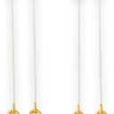 ACCESSHER Gold Plated Invisible Transparent Stretchable and Adjustable Lightweighted Elastic Heavy Earrings Support Ear Chains for Women (Pack of 4)