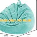 Bean Bag Chair Cover (No Filler) for Kids and Adults,Beanbag Stuffed Animal Storage Without Filling Plush Toys Holder and Organizer Soft Premium Corduroy 200L