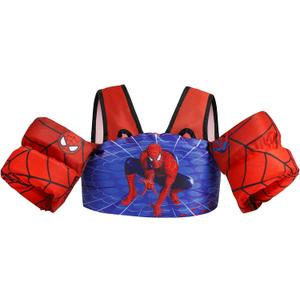 Toddler Floaties Kids Swim Vest for 22-66 Pounds Boys & Girls, Baby Swim Float Vest for Pool with Shoulder Harness Arm Wings, for Kids 2 3 4 5 6 7 Years Old Baby, Size Small