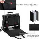 CURMIO Rolling Carrying Bag with Wheels Compatible for Apple iMac 27 inch Desktop Computer, Detachable Trolley Storage Case Compatible with iMac 27 Monitors and Accessories, Black (Patent Pending)