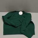 ANRABESS Womens Long Sleeve Sweaters Cropped Crew Neck Business Casual Light Weight Sweater Tops Fall Fashion Clothes 2025 (Medium, Forest Deep Green)