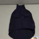 Queenmore Small Dog Pullover Sweater, Cold Weather Cable Knitwear, Classic Turtleneck Thick Warm Clothes for Chihuahua, Bulldog, Dachshund, Pug (Dark Navy, Large)