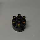 Pertronix D656600 Black Distributor Cap for Cast Distributor 6 Cylinder Engine