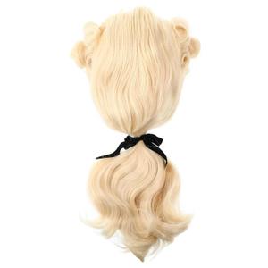 LIFKOME Judge Wig for Men Curly Cosplay Costume Accessory for Role Play Historical Styling Premium Synthetic Lawyer Wig for Halloween and Parties, Golden 
