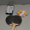 FBSPORT Ping Pong Paddle Set, Portable Table Tennis Set with Retractable Net,Rackets,Balls and Carry Bag for Indoor/Outdoor Games (gray)