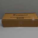 Forbena White Floating Shelves for Bathroom Organizer Over Toilet, Bathroom Shelves Wall Mounted with Towel Rack, Corner Wall Shelf for Bedroom Decor Kitchen Storage (White-Dark Grey, Set of 2)