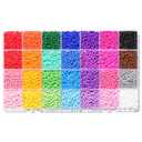 Ywmimn 28 Colors 3mm Seed Beads, 7200PCS Glass Seed Beads Kit for Jewelry Making, Craft and Bracelet Making