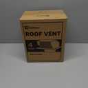 Roof Vent Cap - Hon&Guan Roof Vents 4 Inch Galvanized Steel Bathroom 4 Roof Exhaust Vent for Ventilation System-with Damper, Black