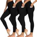 High Waisted Leggings for Women - Soft Athletic Tummy Control Yoga Pants for Cycling Dance Tights, XL