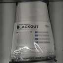 INOVADAY 100% Blackout Curtains for Bedroom, Black Out Curtains 63 Inch Long, Clip Rings Linen Blackout Drapes, Thermal Insulated Room Darkening for Living Room, 2 Panels - Beige,W50xL63