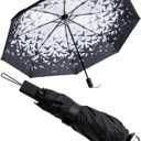 OTOTO NEW! Spookula Vampire Folding, Collapsible, Umbrella, Unique, Goth Accessories, Cool Gifts, Gothic, Black and White, Cute, Rain Umbrella, Spooky, Halloween