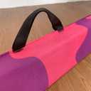 Marfula 6 FT / 8 FT / 9 FT Folding Gymnastics Beam Foam Balance Floor Beam - Extra Firm - Suede Cover - Anti Slip Bottom with Carry Bag For Kids/ Adults Home Use (Pink Purple-Camo, 6 FT)