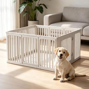 30" Plastic Dog Playpen, 11-Panel Lightweight Pet Play Pen