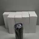 10 Pack Stainless Steel Skinny Tumblers 30oz Bulk Straight Double Wall Insulated Tumbler with Lid and Straw for Travel, DIY Gift, Black