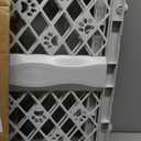 MYPET North States Paws Portable Pet Gate: 26-40" Wide. Pressure Mount. No Tools Needed. Made in USA. Dog Gate 23" Tall, Expandable, Durable Dog Gates for Doorways, Light Gray