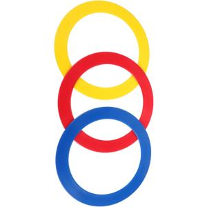 KESYOO 3pcs Acrobatic Juggling Rings Hand Throwing Circus Performance Props Hand Skills Rings for Circus Acts Juggling Toys High Performance