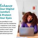 100% Blue Light Blocking Glasses - Women + Men - Better Sleep - Anti Eye Strain Protection - Computer Screens Gaming (B3 Clear Crystal)