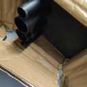 Double Curtain Rods 144-164 Inches with Clear Round Finials, Telescoping Drapery Rods Heavy Duty 1 Inch Front and 5/8 Inch Diameter Back Double Window Treatment Rod, Matte Black