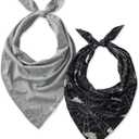 Pet Passion Bandit - The PET Bandana 100% Organic Cotton Pet Bandanas Clothes for Dogs, 2-Pack Batty Black, X-Small/Small