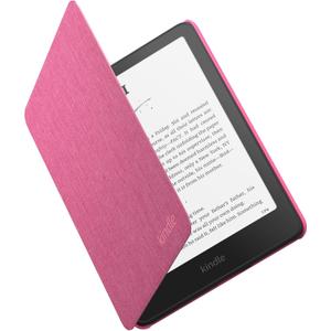 All-new Amazon Kindle Paperwhite and Kindle Colorsoft Signature Edition Case, Lightweight and Water-Safe, Foldable Protective Cover - Fabric (Raspberry)