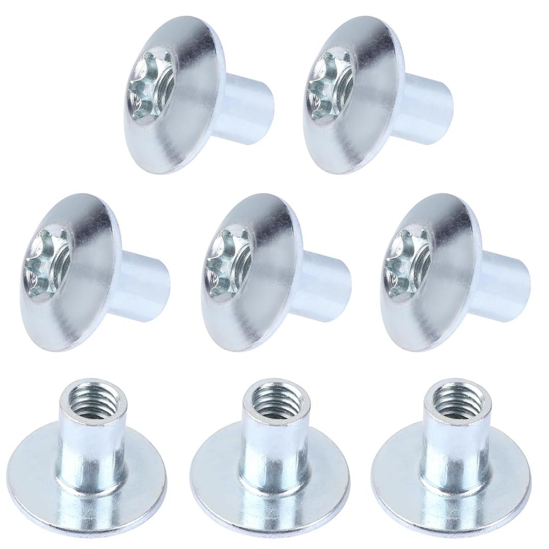 Domed Head Nut Torx Barrel 5/16" Thread Cargo Trailer Door Latch - Cargo Trailer Door Hardware (8 Pack)