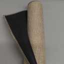 Color&Geometry Ultra-Thin Indoor Door Mat, 17"x29" Low-Profile Non-Slip Entryway Rug with Modern Geometric Texture, Washable Doormat for Indoor Entrance, Front Door, Khaki(Rolled-up NO Creases)