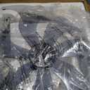 ZMISHIBO Ceiling Fans with Lights and Remote, 19.7'' Low Profile Ceiling Fan, 3000-6000K Dimmable Modern Flush Mount LED Fan Light, 6 Wind Speeds, Black Fandelier Ceiling Fans for Bedroom