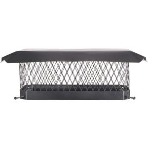 Shelter 9" x 18" Single Flue Bolt-On Chimney Cap, Fully Assembled, Galvanized Steel